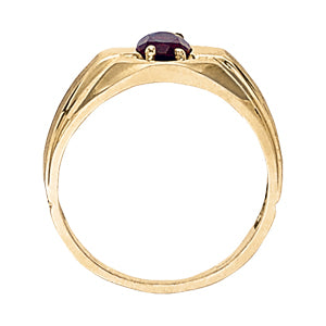 Oval Men's Gemstone Ring