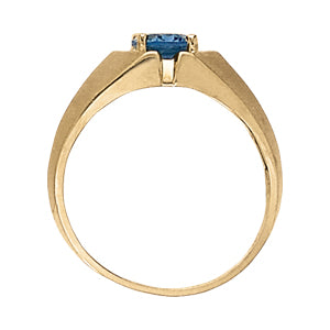 Oval Men's Gemstone Ring