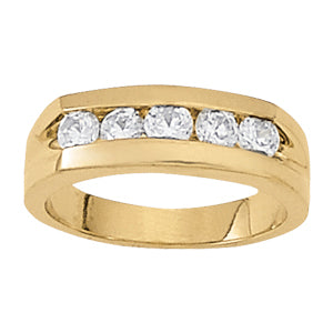 Men's Channel Diamond Ring · 0.50 ct tw