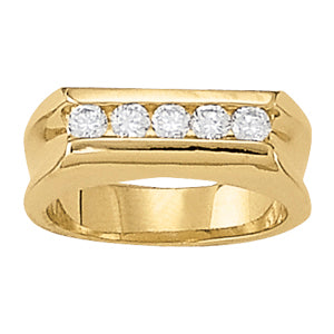 Men's Channel Diamond Ring · 0.50 ct tw