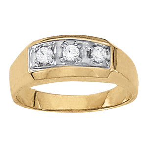 Men's Three-Stone Diamond Ring · 0.24 ct tw