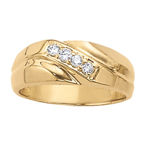 Men's Channel Diamond Ring · 0.24 ct tw