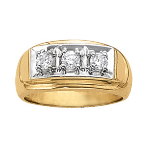 Men's Three-Stone Diamond Ring · 0.48 ct tw