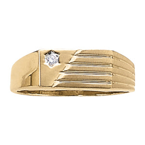 Men's Solitaire Diamond Ring · 0.01 ct tw