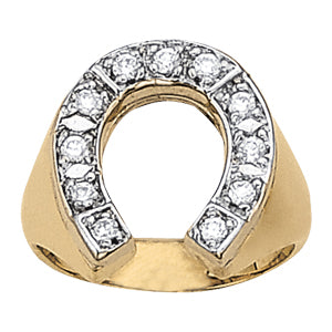 Men's Horseshoe & Novelty Diamond Ring · 0.39 ct tw