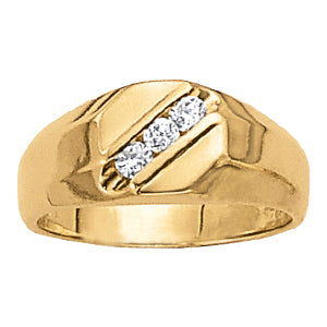 Men's Three-Stone Diamond Ring · 0.24 ct tw