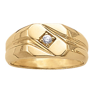 Men's Solitaire Diamond Ring · 0.10 ct tw