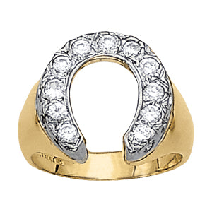 Men's Horseshoe & Novelty Diamond Ring · 0.99 ct tw