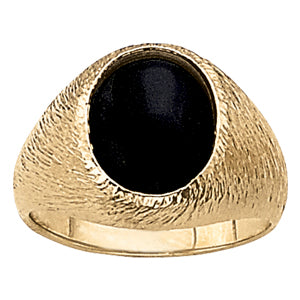 Oval Men's Onyx Ring