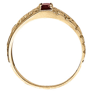 Oval Men's Gemstone Ring