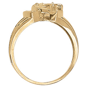 Men's Horseshoe & Novelty Diamond Ring · 0.05 ct tw