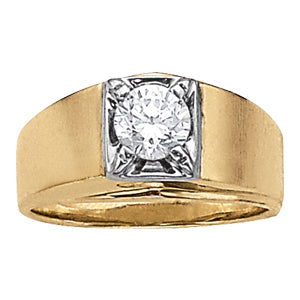 Round Men's Solitaire Diamond Ring · 1.00 ct tw