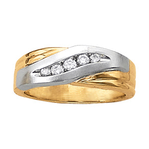 Men's Channel Diamond Ring · 0.48 ct tw
