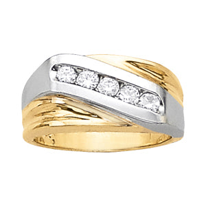 Men's Channel Diamond Ring · 0.50 ct tw