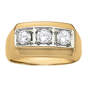 Men's Three-Stone Diamond Ring · 0.51 ct tw
