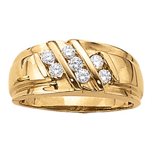 Men's Channel Diamond Ring · 0.48 ct tw
