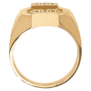 Emerald Men's Onyx Diamond Ring · 0.04 ct tw
