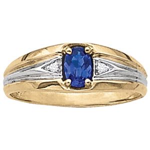 Oval Men's Gemstone Ring · 0.01 ct tw