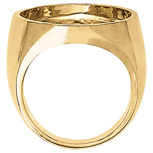 Round Men's Onyx Ring