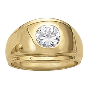 Round Men's Solitaire Diamond Ring · 1.50 ct tw