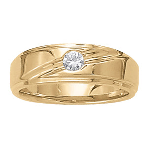 Men's Solitaire Diamond Ring · 0.12 ct tw