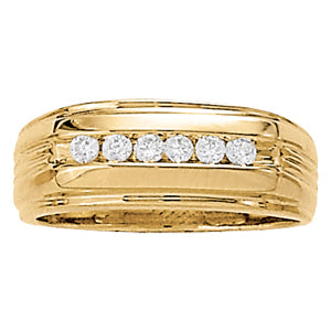 Men's Channel Diamond Ring · 0.24 ct tw