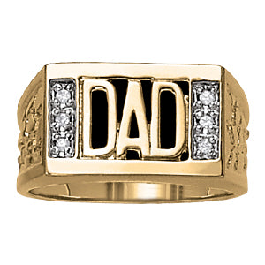 Emerald Men's Onyx Diamond Ring · 0.06 ct tw