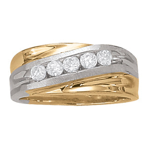Men's Channel Diamond Ring · 0.50 ct tw