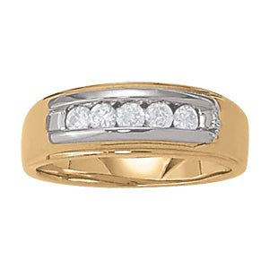 Men's Channel Diamond Ring · 0.50 ct tw