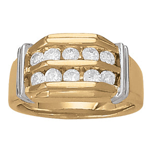 Men's Channel Diamond Ring · 0.50 ct tw