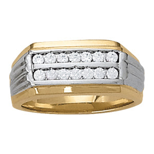 Men's Channel Diamond Ring · 0.49 ct tw