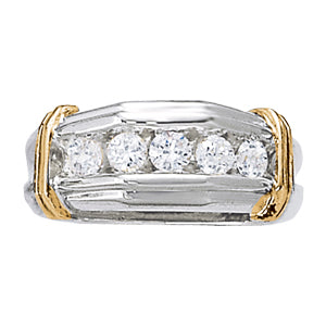 Men's Channel Diamond Ring · 0.48 ct tw