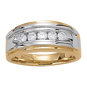 Men's Channel Diamond Ring · 0.50 ct tw