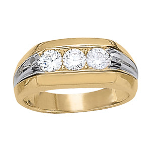 Men's Three-Stone Diamond Ring · 0.51 ct tw