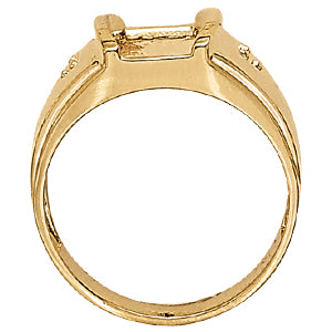Men's Onyx Diamond Ring · 0.01 ct tw