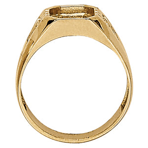 Emerald Men's Onyx Diamond Ring · 0.01 ct tw