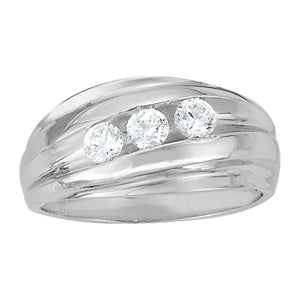 Men's Three-Stone Diamond Ring · 0.35 ct tw