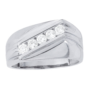 Men's Channel Diamond Ring · 0.50 ct tw