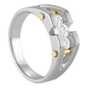 Men's Channel Diamond Ring · 0.75 ct tw