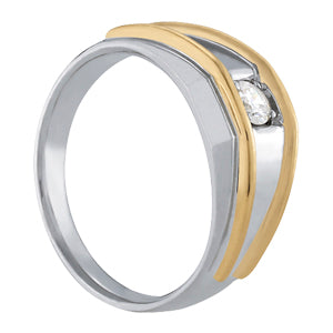 Round Men's Solitaire Diamond Ring · 0.50 ct tw