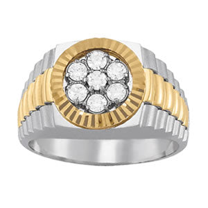 Men's Cluster Diamond Ring · 0.98 ct tw