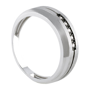 Men's Channel Diamond Ring · 0.05 ct tw