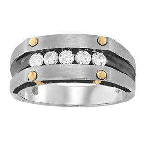 Men's Channel Diamond Ring · 0.25 ct tw