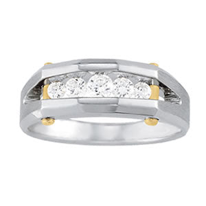 Men's Channel Diamond Ring · 0.50 ct tw