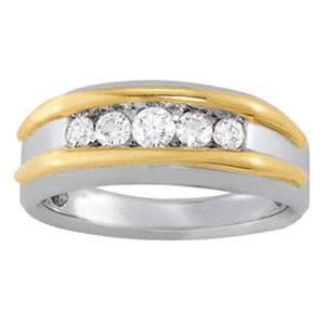 Men's Channel Diamond Ring · 0.25 ct tw