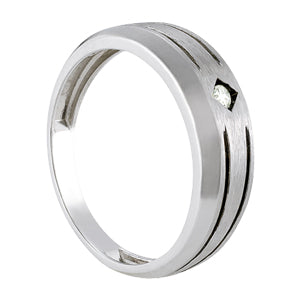 Round Men's Solitaire Diamond Ring · 0.05 ct tw