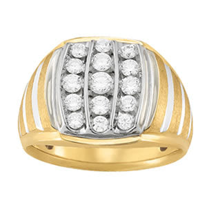 Men's Cluster Diamond Ring · 1.01 ct tw