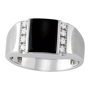 Emerald Men's Gemstone Ring · 0.16 ct tw