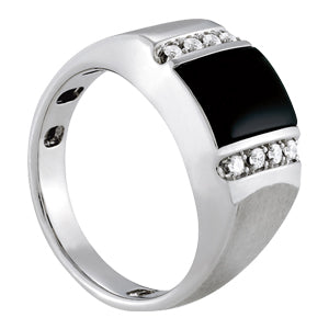 Emerald Men's Gemstone Ring · 0.16 ct tw
