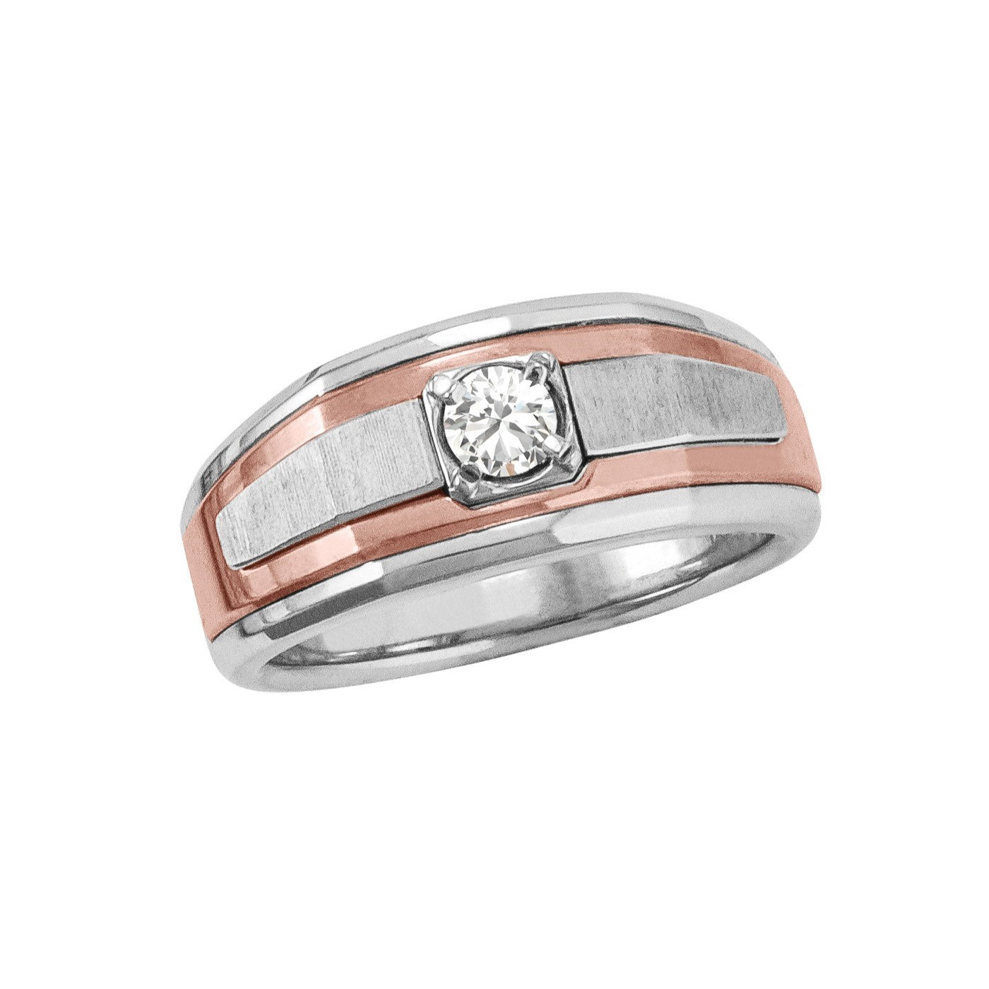 Round Men's Solitaire Diamond Ring · 0.33 ct tw